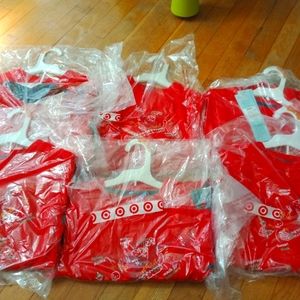 New Resale Lot of Six Red Christmas Pajama Sets Boys (S)6/7